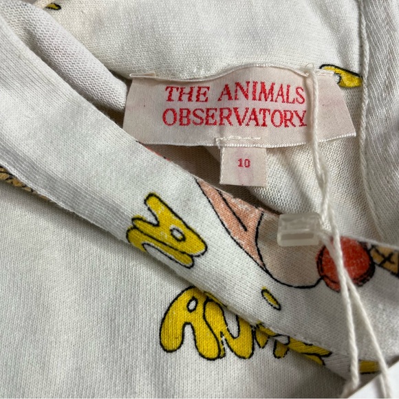 The Animals Observatory Bug Dress New Tags Size 10 Kids Button Up Play Ice Cream - Picture 5 of 11